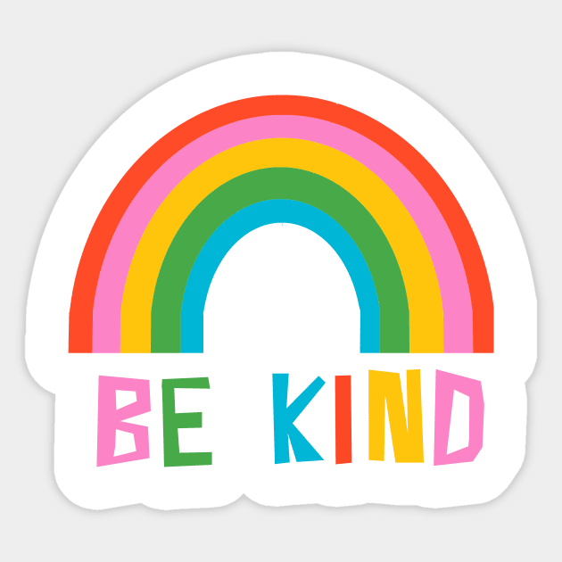 Be Kind Rainbow Sticker by wacka